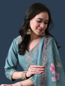aurbhi Women Cotton Rayon Kurti Pant Dupatta