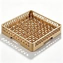Aurelema 1 Pack Commercial Dishwasher Tray Rack, Peg Dish, Beige