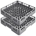 Aurelema 2 Pack Commercial Dishwasher Tray Rack, Peg Dish, Gray