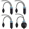 Aurelema 4 Pcs Easy Intake Adapter for Automotive Smoke Machine, Blue
