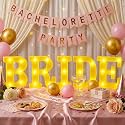 Aurelema 5 Pcs Bride LED Letter Lights Sign Decorations Battery Powered