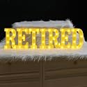 Aurelema 7 Pcs Retired LED Letter Lights Sign Decorations Battery Powered