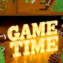 Aurelema 8 Pcs Game Time Football LED Letter Lights Sign Decorations
