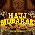 Aurelema Sukkot Large LED Letter Sign LED Lights, Hajj Mubarak, 8.27 Inches