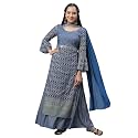 Aurelia Women39s Bright Blue Polyester Straight Kurta