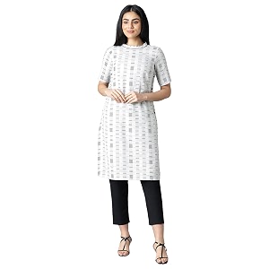 Aurelia Womens Cotton Regular Fit Casual Kurta