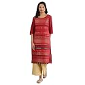 Aurelia Women39s Cotton Regular Fit Kurta