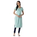 Aurelia Women39s Cotton Regular Fit Casual Kurta