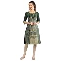 Aurelia Women39s Cotton Regular Fit Regular Kurta