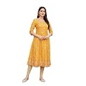 Aurelia Women39s Floral Printed A-Line Rayon Kurta