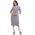 Aurelia Women39s Grey Yarn Dyed Cotton Blend