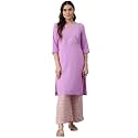 Aurelia Women39s Polyester Kurta And Palazzo Set