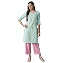 Aurelia Women39s Polyester Kurta-Straight Culotte