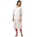 Aurelia Women39s Viscose Regular Fit Casual Embroidered