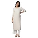 Aurelia Women39s Viscose Straight Fit Straight Kurta
