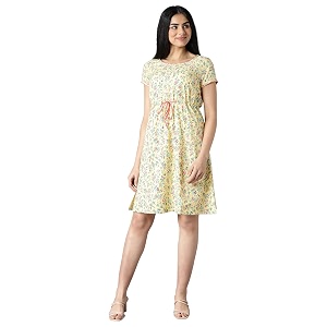 Aurelia Women Fit and Flare Casual Ankle