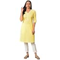 Aurelia Women Cotton Regular Fit Regular Kurta