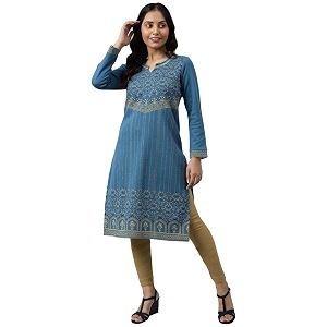 Aurelia Women Faience Cotton Blend Floral Yarn