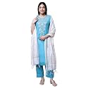Aurelia Women Solid Silk Kurta Set with
