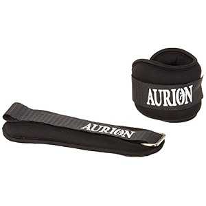 aurion armur-black-05 k neoprene wristankle weight for men and women 05 kg set of 2 black