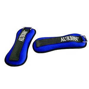 aurion armur neoprene wristankle weights pro quality adjustable leg weights on ankleswirst for walking  running or hands for strength training exercise for men and women 2 kg 1 kg x 2 blue
