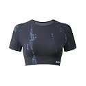 AUROLA Serpent Snake Seamless Workout T-Shirts for Women,Short Sleeve Crop Top Gym Yoga Athletic Shirts Tee