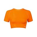 AUROLA Serpent Snake Seamless Workout T-Shirts for Women,Short Sleeve Crop Top Gym Yoga Athletic Shirts Tee