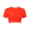 AUROLA Serpent Snake Seamless Workout T-Shirts for Women,Short Sleeve Crop Top Gym Yoga Athletic Shirts Tee