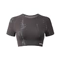 AUROLA Serpent Snake Seamless Workout T-Shirts for Women,Short Sleeve Crop Top Gym Yoga Athletic Shirts Tee