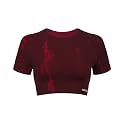 AUROLA Serpent Snake Seamless Workout T-Shirts for Women,Short Sleeve Crop Top Gym Yoga Athletic Shirts Tee