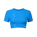 AUROLA Serpent Snake Seamless Workout T-Shirts for Women,Short Sleeve Crop Top Gym Yoga Athletic Shirts Tee