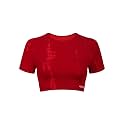 AUROLA Serpent Snake Seamless Workout T-Shirts for Women,Short Sleeve Crop Top Gym Yoga Athletic Shirts Tee