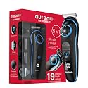 Auronic 5 in 1 Grooming Kit for Men/Boys - Battery Powered Multifunctional Body Groomer With Nose Trimmer, 2 Beard Combs, 90 Min Runtime, 19 Length Settings