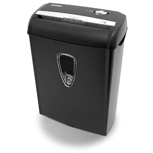 aurora as890c 8-sheet cross-cut papercredit card shredder with basket