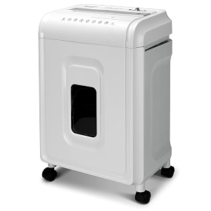 aurora au1262xa anti-jam 12-sheet crosscut paper and cdcredit card shredder whitegray
