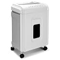 Aurora High-Security 8-Sheet Micro-Cut Paper, CD/DVD and Credit Card Shredder, White/Gray