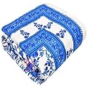 AUROSTYLE 400 TC Pure Cotton Traditional Jaipuri Design Printed Light Weight Single Bed Quilt/Razai/Rajai - [Single Bed- 85 x 55 Inches] (Design 11)| TC - 200