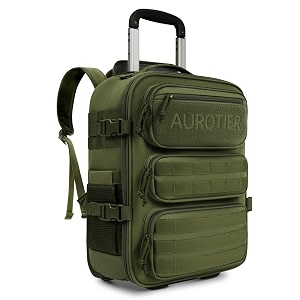 AUROTIER Rolling Tactical Laptop Backpack Underseat Travel