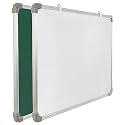 Melamine Non-Magnetic 2 in 1 Whiteboard and Chalkboard (2 X 2 Feet) for Office, Home &amp; School(60X60Cm)(Pack of 1)