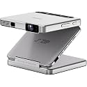 Aurzen ZIP Tri-Fold DLP Portable Mini Projector with Bluetooth 5.4, White