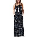 AUSELILY Women's Summer Sleeveless Loose Plain Casual Long Maxi Dresses