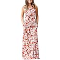 AUSELILY Women's Summer Sleeveless Loose Plain Casual Long Maxi Dresses