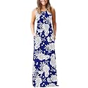 AUSELILY Women's Summer Sleeveless Loose Plain Casual Long Maxi Dresses