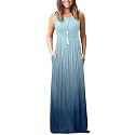 AUSELILY Women's Summer Sleeveless Loose Plain Casual Long Maxi Dresses