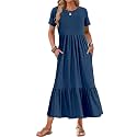 AUSELILY Womens Summer Dresses 2025 Short Sleeve