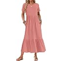 AUSELILY Womens Summer Dresses 2025 Short Sleeve