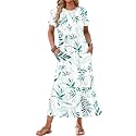 AUSELILY Womens Summer Dresses 2025 Short Sleeve