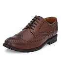 Auserio Men39s Brogue Full Grain Leather Lace