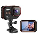 AUSHA® 4K Action Camera - Underwater Vlog Camera IPX8 Waterproof, 170-Degree Wide-Angle Lens, EIS, Wi-Fi, 4K @ 60fps Video & 24 MP Photo and Remote Control for Vlogging & YouTube