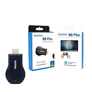ausha 4k wireless receiver mirror share miracast wifi display tv screen dongle m9 miracast